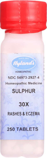 Hyland: Sulphur 30x, 250 Tablets