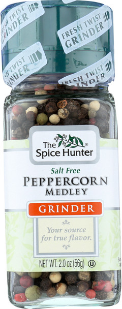 Spice Hunter: Salt Free Peppercorn Medley Grinder, 2 Oz