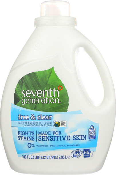 Seventh Generation: 2x Ultra Liquid Laundry Free & Clear, 100 Oz