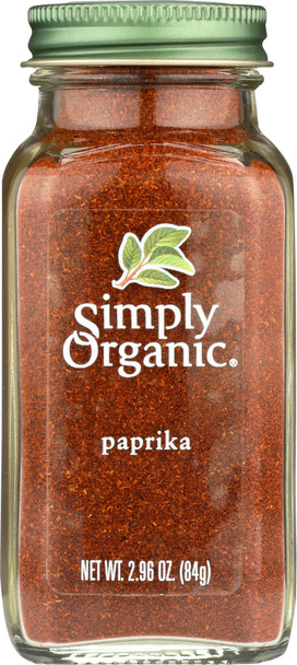 Simply Organic: Paprika Ground Organic, 2.96 Oz