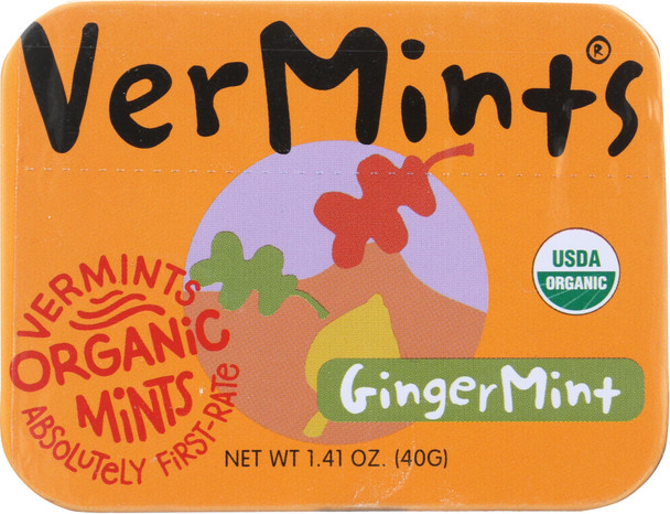 Vermints: All Natural Breath Mint Gingermint, 1.41 Oz