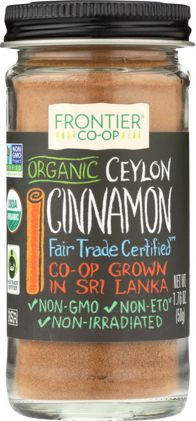 Frontier: Organic Ground Ceylon Cinnamon, 1.76 Oz