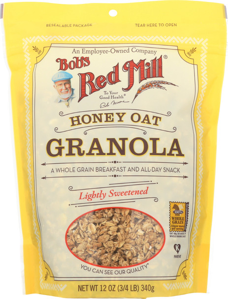 Bobs Red Mill: Honey Oat Granola Cereal, 12 Oz