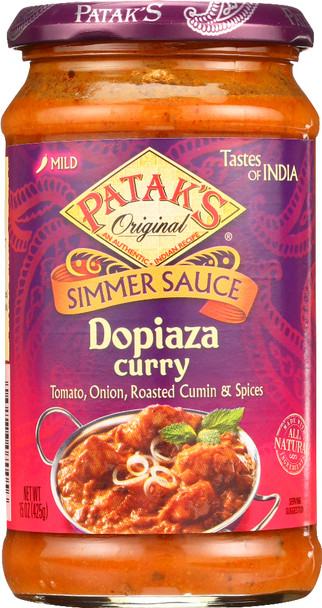 Pataks: Cooking Sauce Dopiaza, 15 Oz