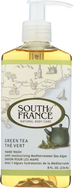 South Of France: Hand Wash Green Tea, 8 Oz