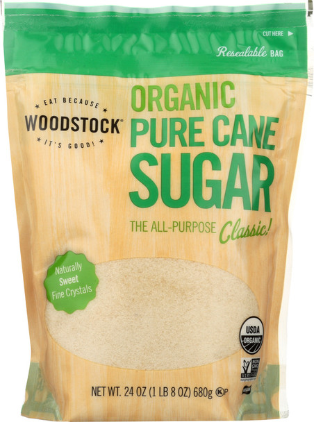 Woodstock: Pure Cane Sugar Organic Classic, 24 Oz
