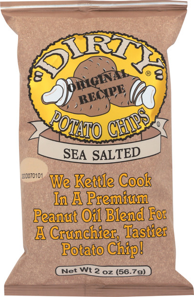 Dirty Potato Chip: Chip Potato Sea Salted, 2 Oz