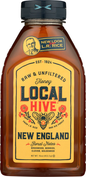 Local Hive: Raw & Unfiltered New England Honey, 16 Oz