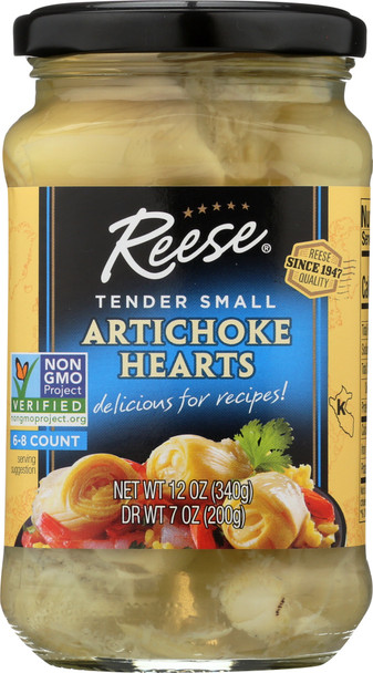 Reese: Small Artichokes In Glass, 12 Oz