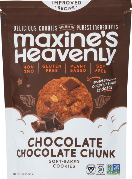 Maxines Heavenly: Cookie Chocolate Chocolate Chunk, 7.2 Oz