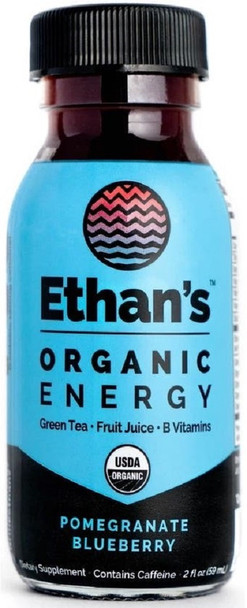 Ethan's: Pomegranate Blueberry Organic Energy Shot, 2 Fo