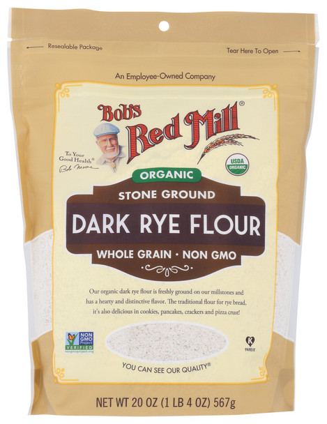 Bob's Red Mill: Organic Dark Rye Flour, 20 Oz