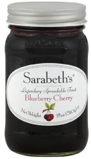 Sarabeths: Fruit Spread Blueberry Cherry, 18 Oz