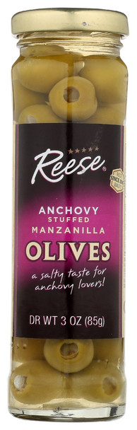 Reese: Olive Stfd Anchovy Plcd, 3 Oz
