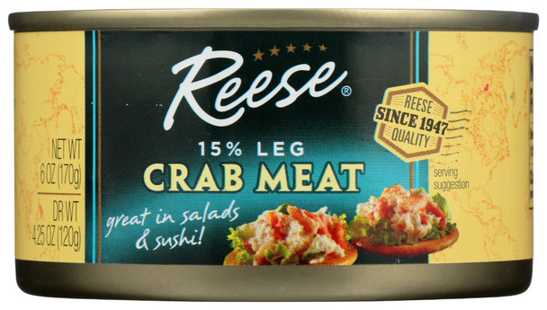 Reese: Crabmeat Fancy 15% Leg, 6 Oz