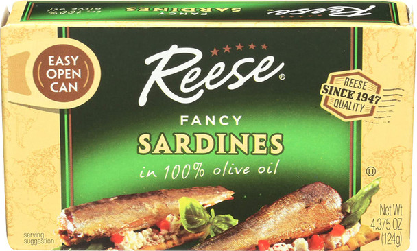 Reese: Sardine Olive Oil, 4.375 Oz