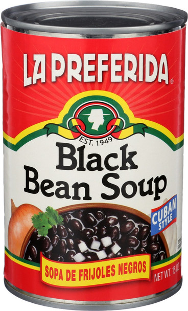 La Preferida: Black Bean Soup, 15 Oz
