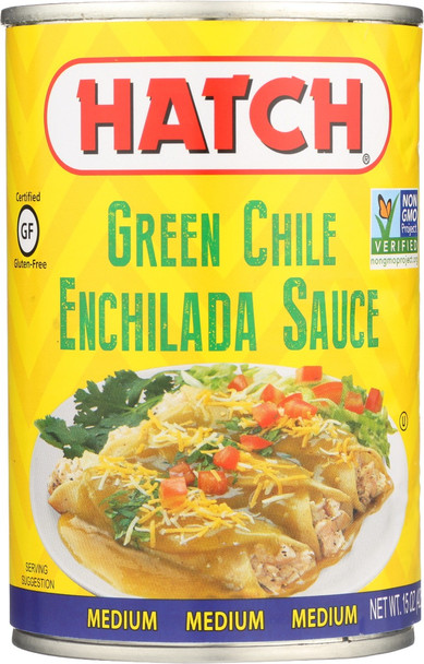 Hatch: Sauce Enchlda Grn Med, 15 Oz