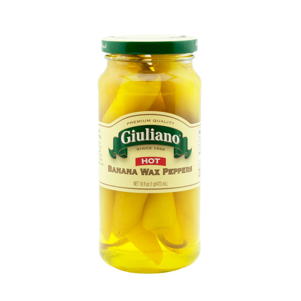 Giuliano: Hot Banana Wax Peppers, 16 Oz