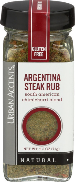 Urban Accents: Argentina Steak Rub Seasoning, 2.5 Oz