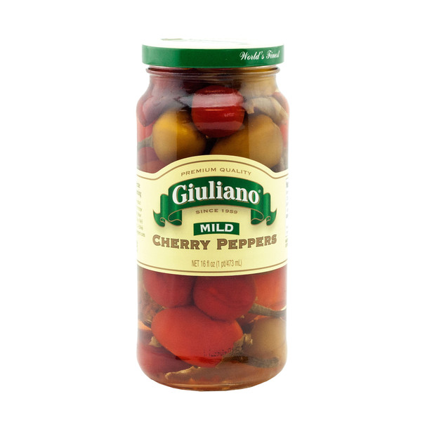 Giuliano: Sweet Mild Cherry Peppers, 16 Oz