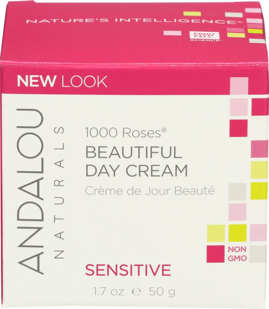 Andalou Naturals: Sensitive 1000 Roses Beautiful Day Cream, 1.7 Fo