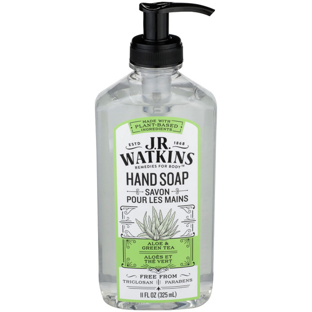 Watkins: Aloe And Green Tea Gel Hand Soap, 11 Oz