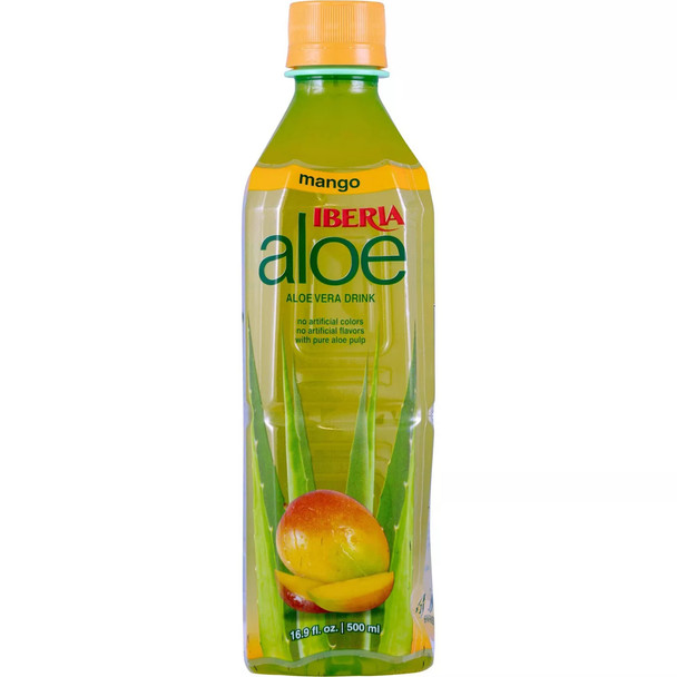 Iberia: Mango Aloe Vera Drink, 16.9 Oz