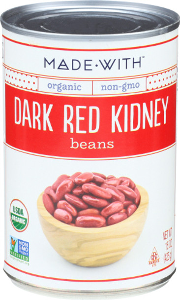 Made With: Organic Dark Red Kidney Beans, 15 Oz