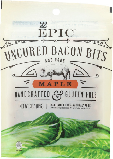 Epic: Uncured Bacon Bits Maple, 3 Oz