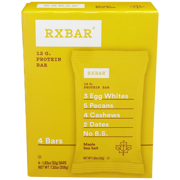 Rxbar: Maple Sea Salt Protein Bars, 4 Pk