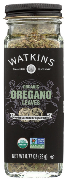 Watkins: Ssnng Oregano Leaves Org, 0.77 Oz