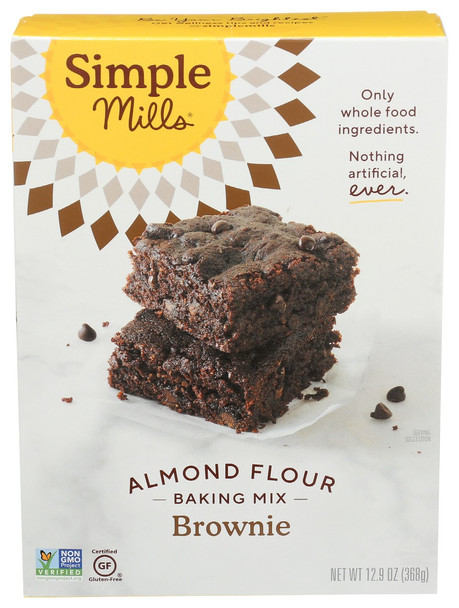 Simple Mills: Mix Brownie, 12.9 Oz