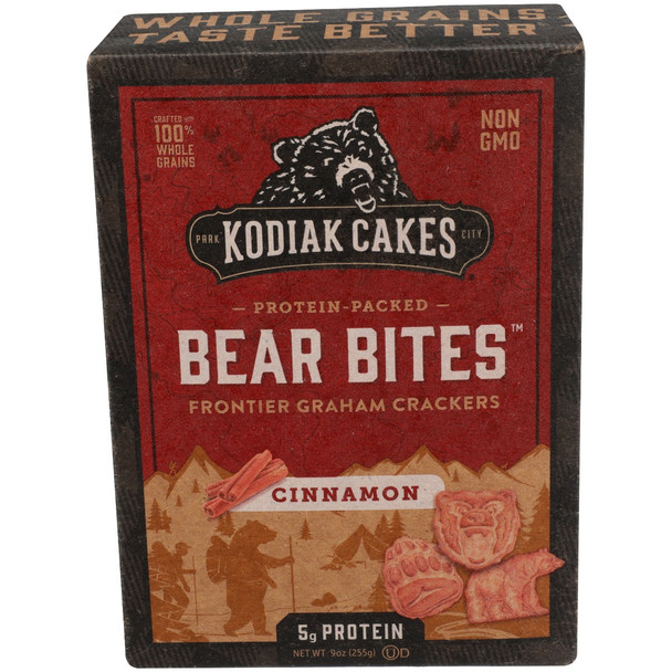 Kodiak: Bear Bites Cinnamon Graham Crackers, 9 Oz