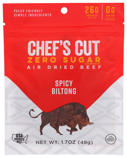 Chefs Cut: Jerky Biltong Spicy Chili, 1.7 Oz