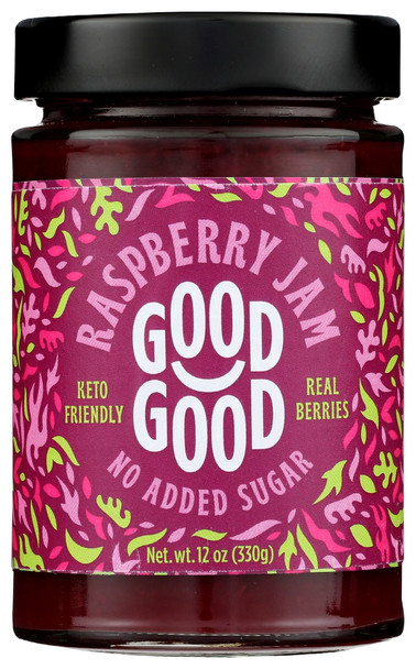 Good Good: Jam Raspberry Sweet, 12 Oz