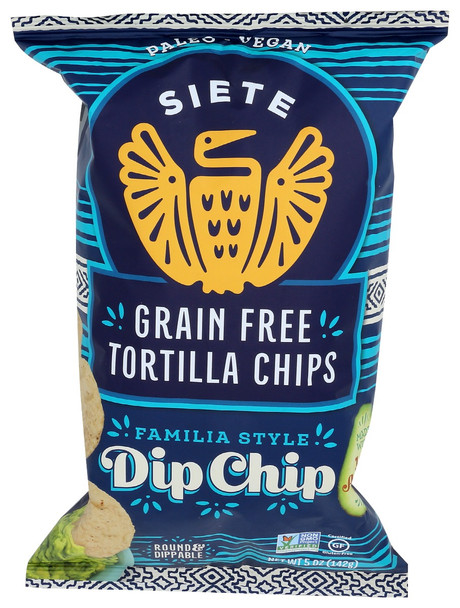 Siete: Dip Chip Grain Free Tortilla Chips, 5 Oz