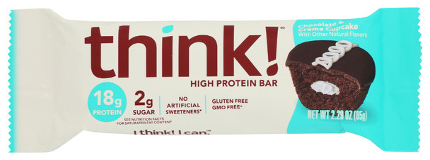 Think!: Chocolate Creme Cupcake High Protein Bar, 2.29 Oz