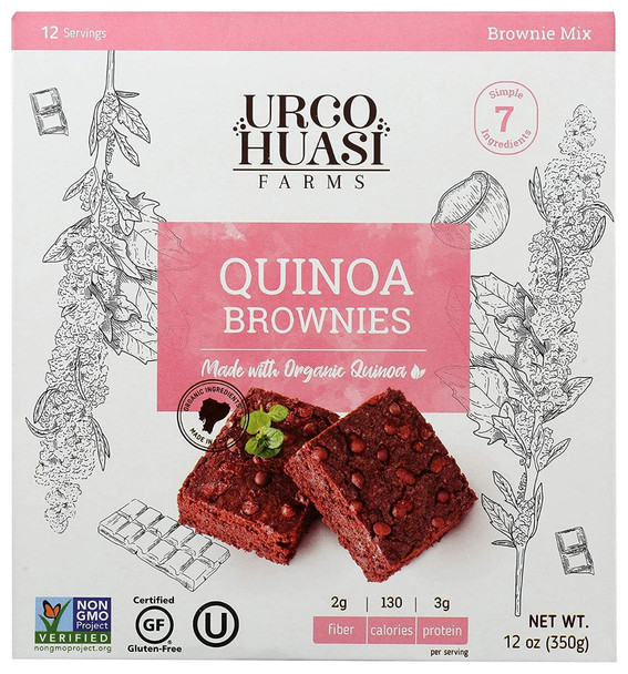 Urcohuasi Farms: Quinoa Brownies Mix, 12 Oz