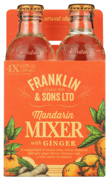 Franklin & Sons: Mandarin & Ginger 4pk, 800 Ml