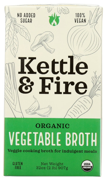 Kettle And Fire: Organic Vegetable Broth, 32 Oz