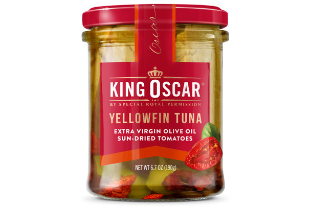 King Oscar: Yellowfin Tuna Fillet Sundried Tomato Garlic, 6.7 Oz