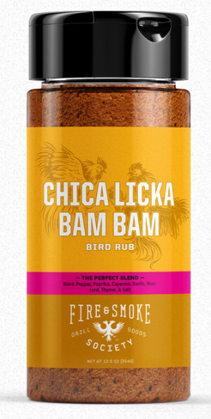 Fire And Smoke: Rub Poultry Chca Lic Bamb, 16 Oz