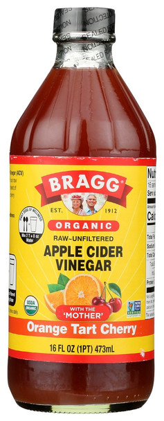 Bragg: Organic Orange Tart Cherry Apple Cider Vinegar, 16 Oz