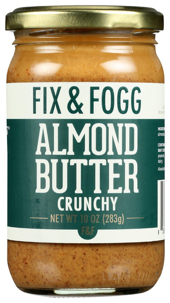 Fix & Fogg: Crunchy Almond Butter, 10 Oz