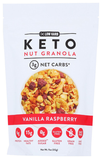 Nutrail: Granola Vanilla Raspberry, 11 Oz