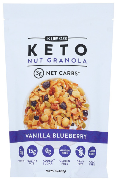 Nutrail: Granola Vanilla Blueberry, 11 Oz