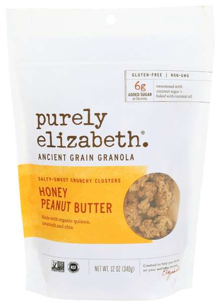 Purely Elizabeth: Granola Honey Peanut Butter, 12 Oz