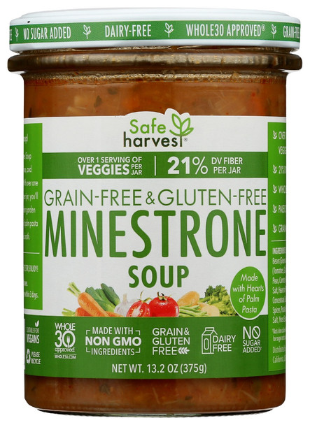 Safe Harvest: Soup Veg Minestrone, 13.2 Oz