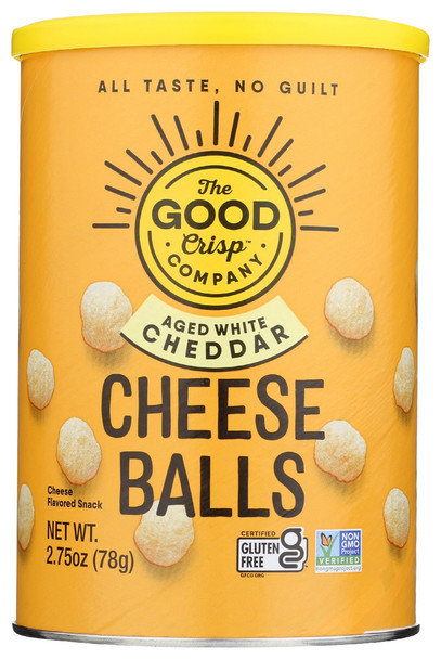 The Good Crisp Company: Cheese Balls White Cheddr, 2.75 Oz